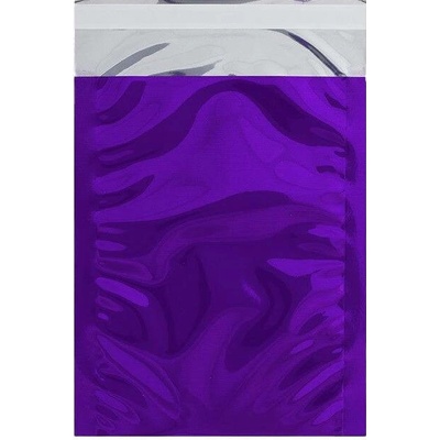 Lesklé metalické fóliové obálky - 162 x 114 mm (C6) - Purpurová