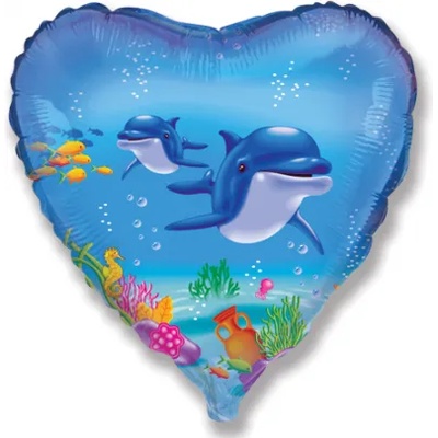 BP Балон от фолио - Делфини