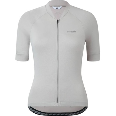 straede Дамска фланелка с къс ръкав за колоездене straede Women's Kaern Jersey Pro Cycling jersey - Pale Grey (156-3076-0214)