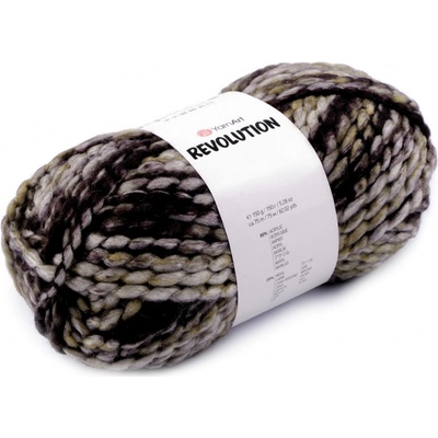 Pletací příze Revolution 150 g, střední, 4 (1600) černá