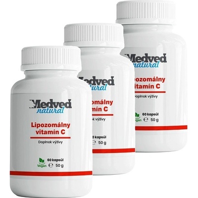Medveď Natural Lipozomálny Vitamín C 3 x 60 kapsúl