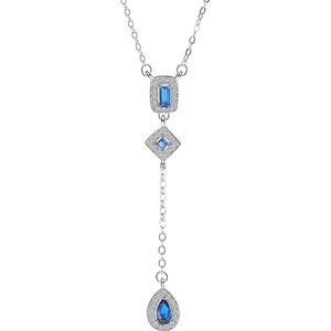 Silenti Jewelry Сребърно колие "Сълза