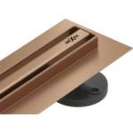 Mexen Flat 360° Slim линеен въртящ се сифон 100 см, четкана мед - 1C41100 (1C41100)