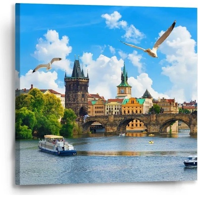 Sablio Obraz Praha Karlov most 2 - 50x50 cm