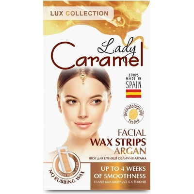 Lady Caramel Voskové depilační pásky na obličej 12 ks