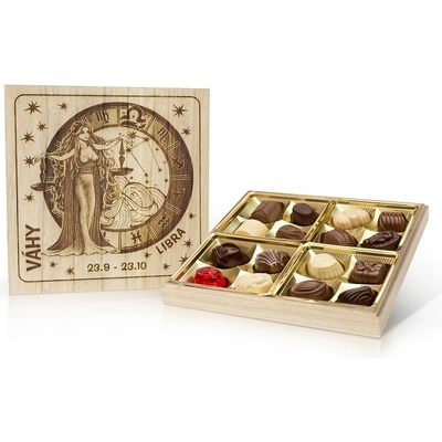 Selllot Váhy Belgické pralinky v dřevěné dóze 200 g