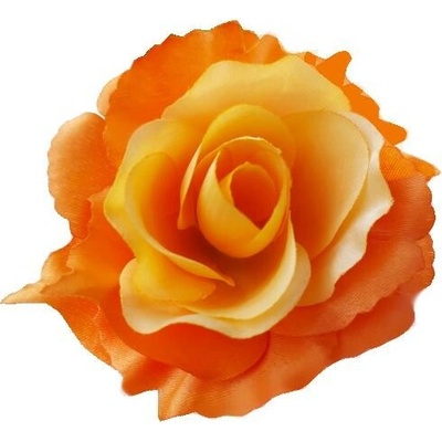 Umelá ruža oranžová 11 cm