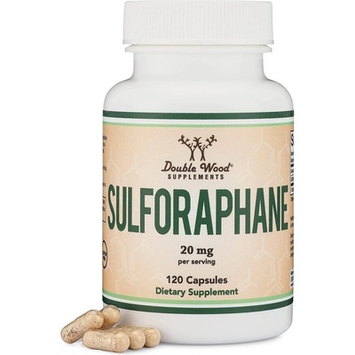 Double Wood Supplements Антиоксидант - Сулфорафан (Sulforaphane), 20 mg х 120 капсули Double Wood (27222 DW)