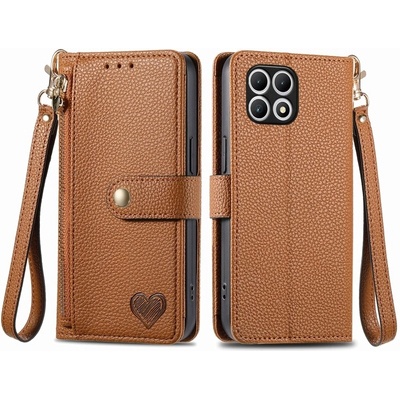 VSECHNONAMOBIL HEART Peněženkové pouzdro pro T Phone 2 hnědé 79840