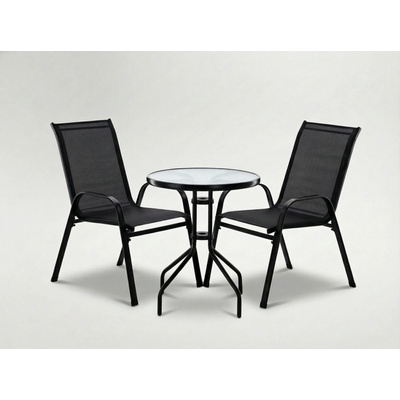 ALDOTRADE Zahradní balkónový set STELA černý – Sleviste.cz