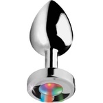 Passion labs Метален анален Butt Plug с LED светлини "VOBOB" 7 см размер - S
