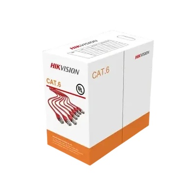 Stonet Кабел Hikvision DS-1LN6-UU, 23AWG U/UTP, cat. 6, 4P, PVC, 305m, Solid Copper (DS-1LN6-UU)