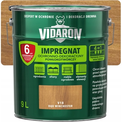 Impregnát na dřevo Vidaron univerzální V18 Dub Winchester 9 l