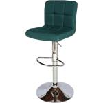 Bogdan Furniture Am Бар стол Кали со-12 текстил -тъмно зелен