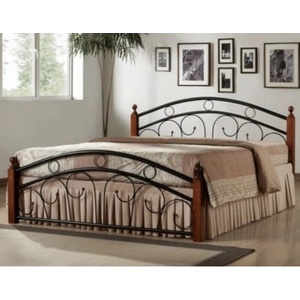 Bogdan Furniture Europe Спалня Memo. bg модел 4-MIlano BM, размер: 164 / 208 / 112 см, цвят: тъмен орех/черен