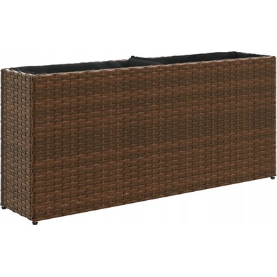 VidaXL Květináč plast hnědý 90 x 20 x 40 cm