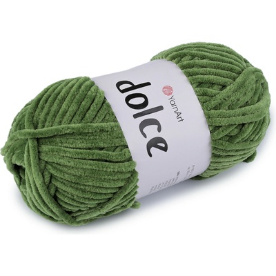 Pletací žinylková příze Dolce 100 g Varianta: 41 (797) zelená trávová, Balení: 1 ks 42108/79186/278725