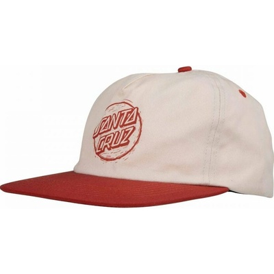 SANTA CRUZ Stamped Opus Snapback Off White/Ketchup OFF WHITE KETCHUP