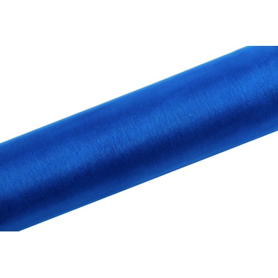 Organza TMAVĚ MODRÁ, šířka 16 cm, návin 9 m