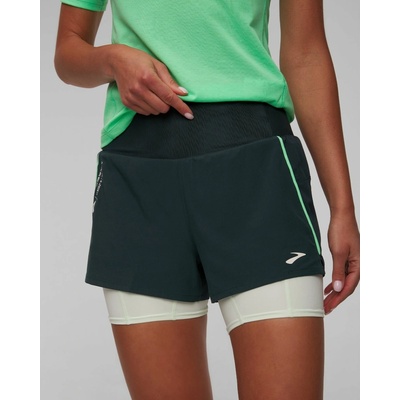 Brooks High Point 3 2v1 2.0 dámské kraťasy zelená