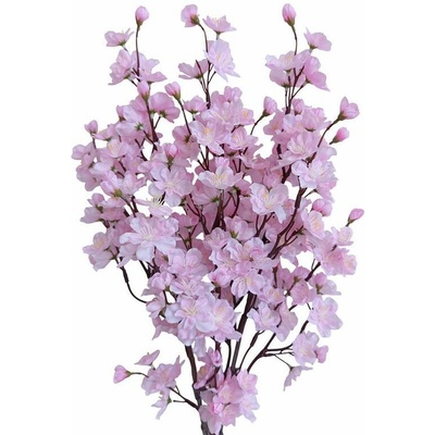Zväzok vetvičiek ČEREŠŇA ružová 78 cm, 3 ks
