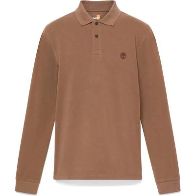 Timberland Мъжка поло тениска Timberland Millers River L/S Millers River Pique Polo shirt - Chocolate Chip - размер 3XL (216-6947-0315)