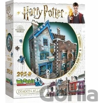 Wrebbit 3D puzzle Harry Potter: Obchod s hůlkami pana Olivandera a Scribbulus 295 ks