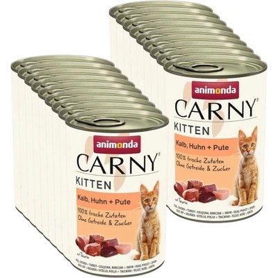 ANIMONDA Cat Carny Kitten chuť: hovězí, telecí a drůbeží 18x400 g – Hledejceny.cz