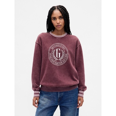 GAP Oversize mikina VintageSoft Červená – Zboží Dáma