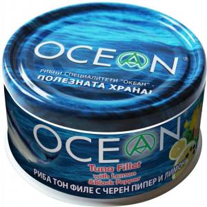 OCEAN РИБА ТОН ФИЛЕ В ЛИМОН И ЧЕРЕН ПИПЕР (185 Г)