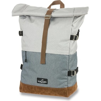 Walker Roll-up Two Grey/Grey batoh 30 l, bílý/modrá