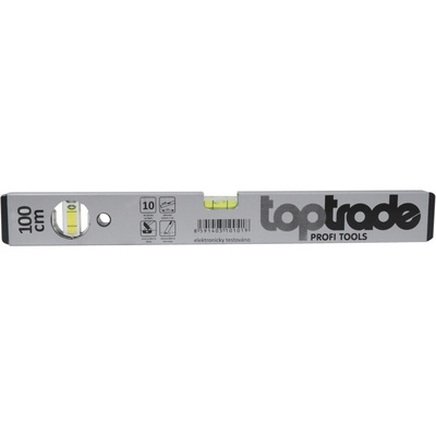TopTrade vodováha strieborná, 2 libely, 1000 mm