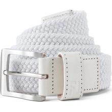 Footjoy pánsky opasok STRIPED BRAIDED golf biely