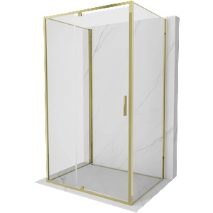 Mexen Exo-3S 3-стенна душ кабина с отварящи се врати 125 x 120 см, прозрачна, (819-125-120-50-00-3S)