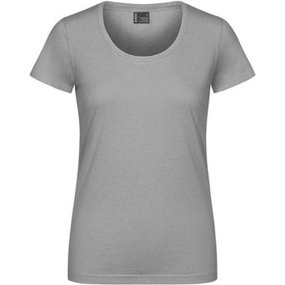 Excd by Promodoro Dámske Bavlnené tričko CD3075 New Light Grey Solid