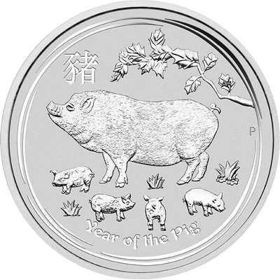 Perth Mint Strieborná minca Rok Prasaťa 1/Lunar II 2019 2 Oz