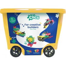 Clics Toys Ekologická stavebnica Rollerbox 560 ks