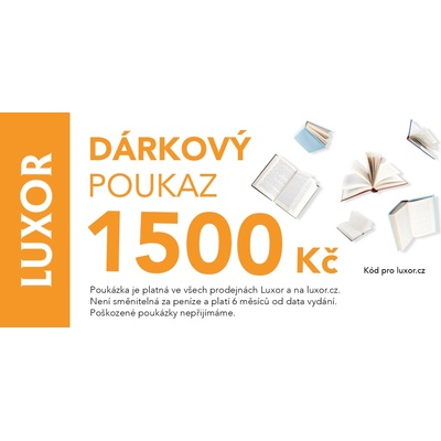 Luxor Elektronický dárkový poukaz 1500 Kč - Knihomolský