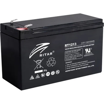 Ritar power Оловна батерия RITAR (RT1213), 12V / 1.3Ah AGM 98/43, 5/53 mm (RITAR-RT1213)