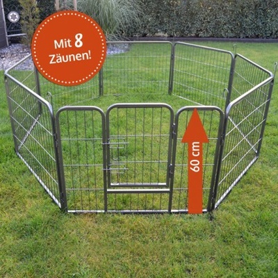 Kovový koterec, výbeh, klietka, ohrada pre psy, králiky a iné zvieratá 60 cm vysoká.