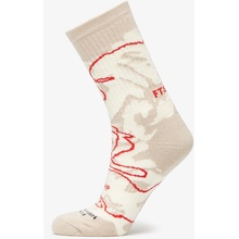 Footshop The Basketball Socks Ecru/ Red