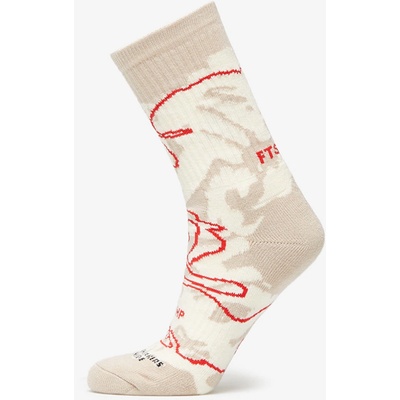 Footshop The Basketball Socks Ecru/ Red