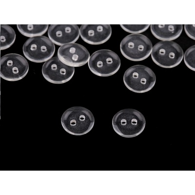 Knoflík velikost 16"; 20", velké, 4 (16") transparent