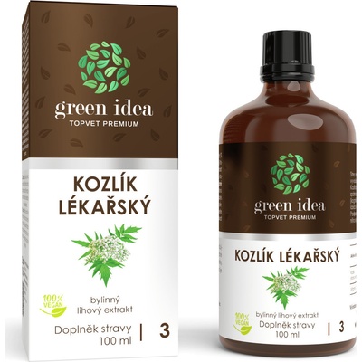 GREEN IDEA Bylinný lihový extrakt Kozlík Lékařský, 50 ml