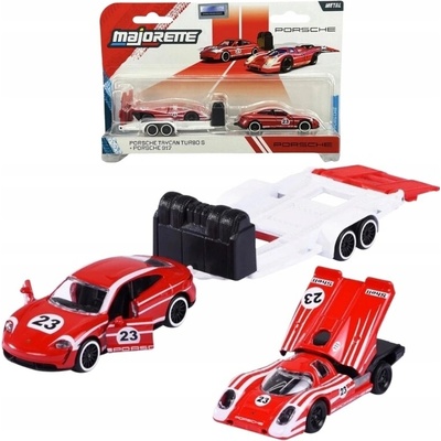 MAJORETTE 2-BALENÍ PORSCHE TAYCAN TURBO S + 917 1:64