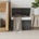 vidaXL Кош за пране с капак, сив, 55, 5x35x34 см, полиратан (372051)