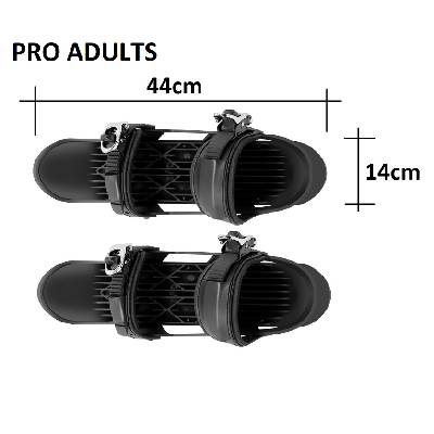 SNOWSKATES Mini univerzální zimní lyže krátké lyže lyžařské boty snow shoes sněžné brusle snowblades Typ: PRO ADULTS (pro dospělé): 44cm x 14cm
