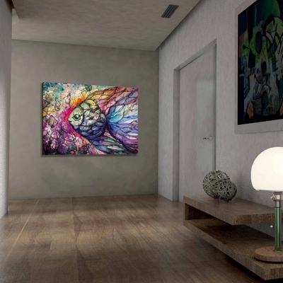 ASIR Obraz na plátně DUHOVÁ RYBA 70 cm