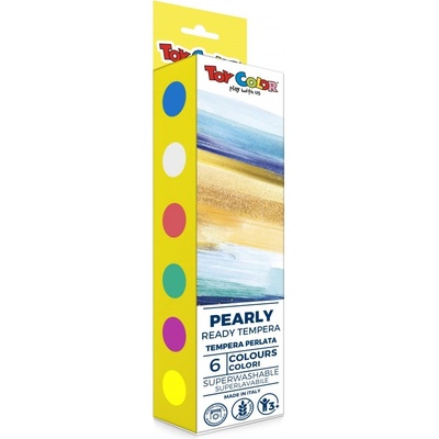 Toy Color Темперни бои Toy Color 6 цвята перлени