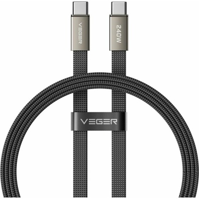 Veger CC2-MTB Type C to Type C PD 5A 240W 1,5m černý